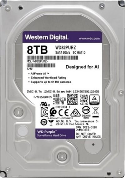 WD Purple 3.5 8 TB 256 MB 7200Rpm WD82Purz