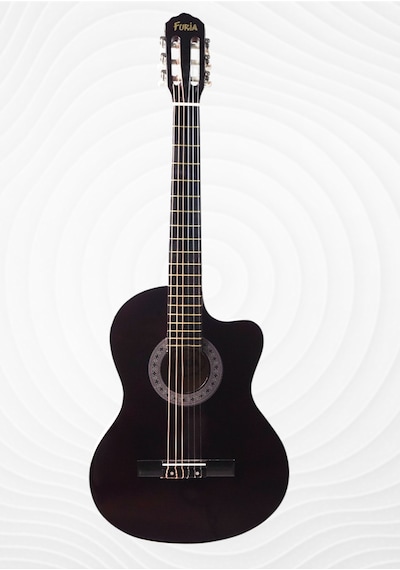 Cg-3901cf Klasik Gitar 4/4 Sap Ayarlı Kesik Kasa Full Set Kahverengi