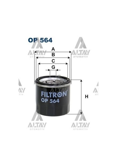 Filtron Suzuki Carry / Alto / Swift / Daewoo Damas / Suzuki Baleno Yağ Filtresi 16510-82703
