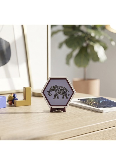 Modern Fil İşlemeli Masaüstü Süsü Yaşam Alanlarınıza Pozitif Enerji Katan Estetik Ve Şık Tasarım 10x10 Cm, Mor