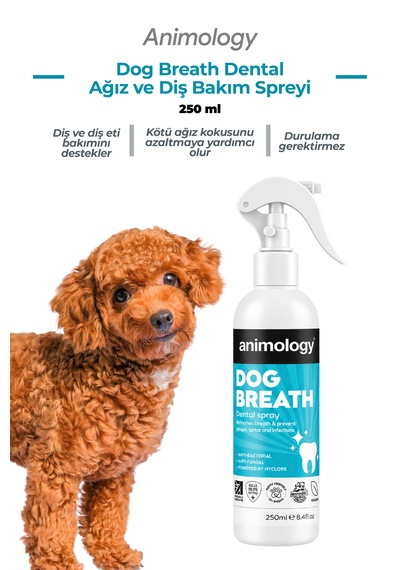 Animology Dog Breath Dental Spray Köpek Nefes Ve Diş Bakım Spreyi 250ml