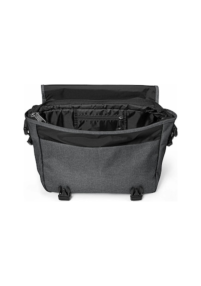 Eastpak Unisex Postacı Çantası Antrasit Omuz Askılı Çapraz Çanta Geniş Bölmeli Günlük Okul Çantası Siyah