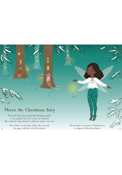 Little Sticker Dolly Dressing Christmas Fairy- Usborne