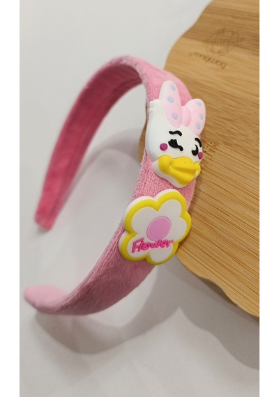 Monalisa Home Lüks Göserişli Figürlü Taç Koyu Pembe