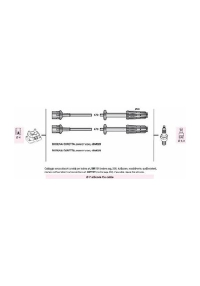 Buji- Kablosu Mercedes C 180 T 1800 1993-01-c 200 Kompr. 2000 1993-01-sprınter 214 Kasten 2300 1995-