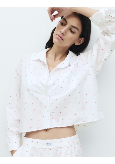 Marks & Spencer Desenli Pijama Üstü T37003706T Çok Renkli