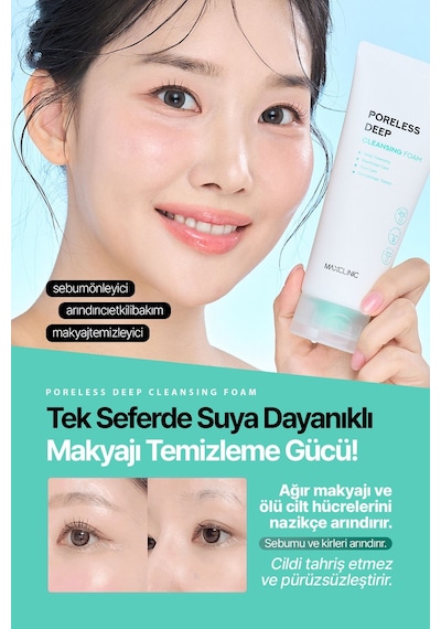 Maxclınıc Gözenek ve Siyah Nokta İçin Yüz Temizleme Köpüğü Maxclinic Poreless Deep Cleansing Foam