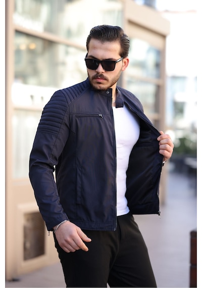 Mero Life Erkek Lacivert Su Ve Rüzgar Geçirmez Slim Fit Astarlı Mevsimlik Mont Lacivert Mero Life Erkek Lacivert Su Ve Rüzgar Geçirmez Slim Fit Astarlı Mevsimlik Mont Lacivert
