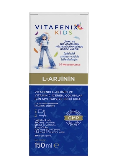 Vitafenix Kids L-arjinin Ve Vitamin C Sıvı 150 Ml