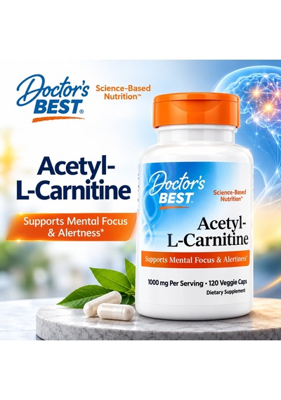 Doctor's Best Acetyl-l-carnitine Hcl 1000 Mg 120 Veggie Caps Diğer