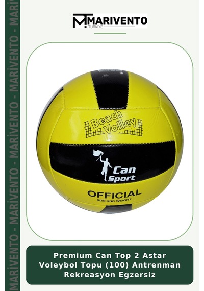 Premium Can Top 2 Astar Voleybol Topu 100 Antrenman Rekreasyon Egzersiz Çok Renkli