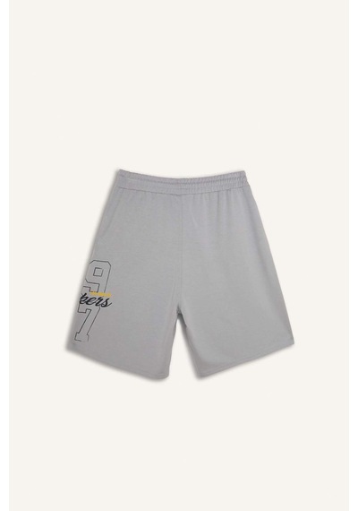 Defacto Nba Los Angeles Lakers Lisanslı Baggy Fıt Açık Gri Şort H3845ax26smgr94 Gri-gr94