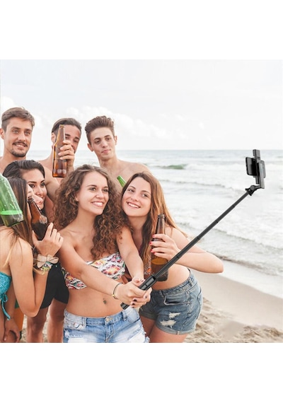 S03 Bluetooth Kontrollü Işıklı Selfie Çubuğu Tripod 700 MM