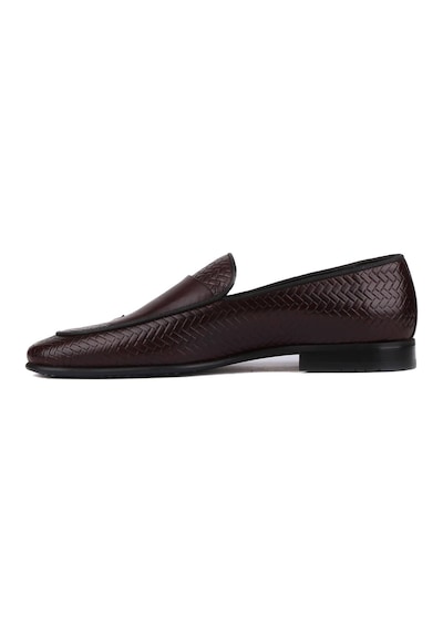 Shoetyle - Kahverengi Deri Tokalı Erkek Klasik Ayakkabı 250-2300-791-kahverengi