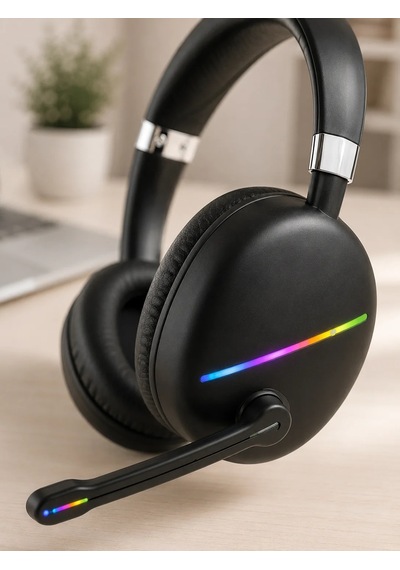 Modern Rgb Bluetooth Kulaklık Type-c Şarjlı