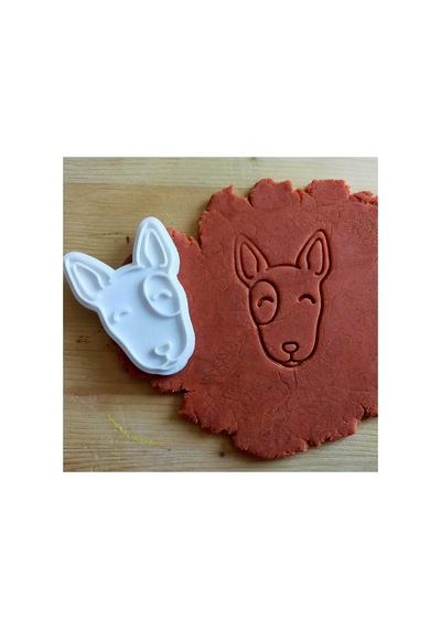 Bull Terrier Kurabiye Kalıbı 2 Parça Gıdaya Uygun 3d Baskı Diğer