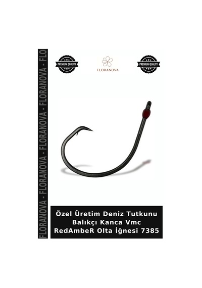 Özel Üretim Deniz Tutkunu Balıkçı Vmc Redamber Olta İğnesi 7385 No:8-0 - 4lu