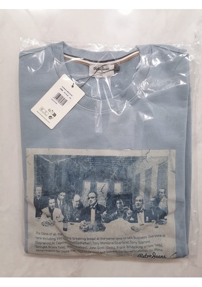 Retroworld Erkek Sweat Mavi