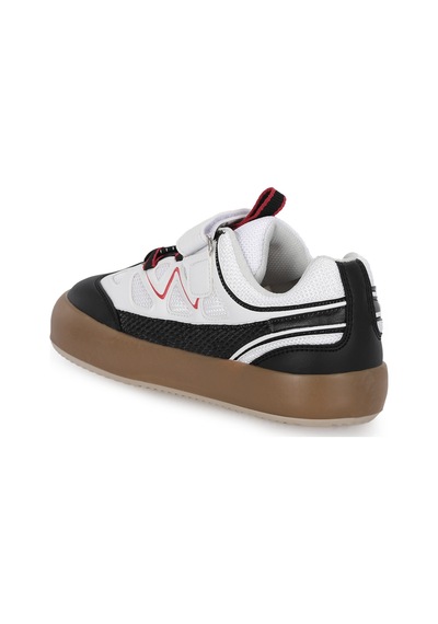 Slazenger Kobalt I Unisex Çocuk Cırt Cırtlı Beyaz / Siyah Günlük Spor Ayakkabısı Beyaz - Siyah
