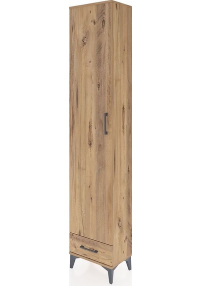 Arges Dolap 5 Raflı Tek Çekmeceli Tek Kapaklı 44x30x221 Çam-çam Atlas Çam