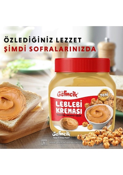 Kahvaltılık Sürülebilir Doğal Katkısız 650gr Özel Üretim Orijinal Leblebi Kreması