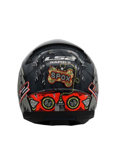 Ls2 Rapıd 2 Spox Kapalı Kask Gri - Kırmızı