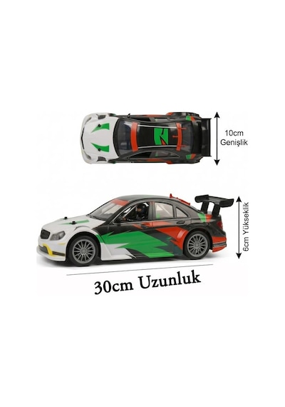 Uzaktan Kumandalı Pilli 4 Fonksiyonlu 1:14 Ölçekli 4x4 27mhz Oyuncak Yarış Arabası Yeşil
