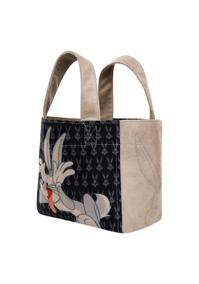 Dogo Kadın Vegan Siyah Medium Tote Bag - Warner Bros Bugs Bunny Playful Bugs Tasarım Açık Bej - Kahverengi Dogo Kadın Vegan Siyah Medium Tote Bag - Warner Bros Bugs Bunny Playful Bugs Tasarım Açık Bej - Kahverengi
