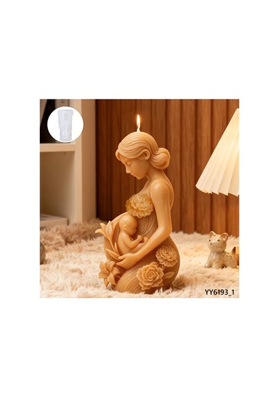 Anneler Günü Konseptli Mum Biblo Silikon Kalıp Diğer