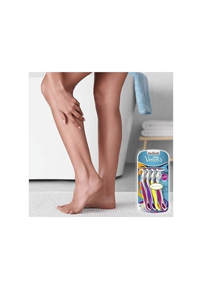 Venus 3 Simply Kullan At Kadın Traş Bıçağı 4+2 Li Renkli