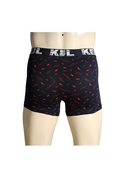 Kenn Paul Erkek Desenli Pamuklu Lüks Boxer Yumuşak Kumaş Rahat Boxer Çok Renkli