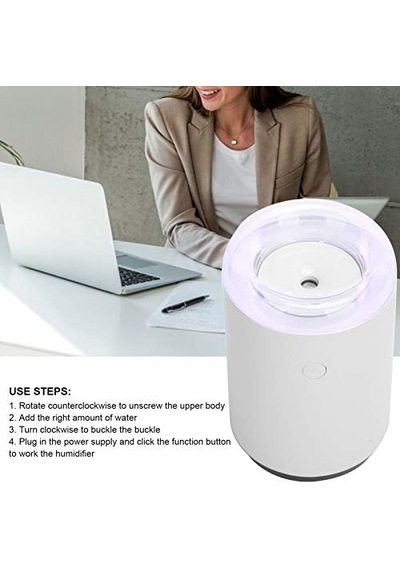 Jumz Hava Nemlendirici, Taşınabilir Nemlendirici, Klima 255ml Ofis Toplantı Odaları İçin Beyaz