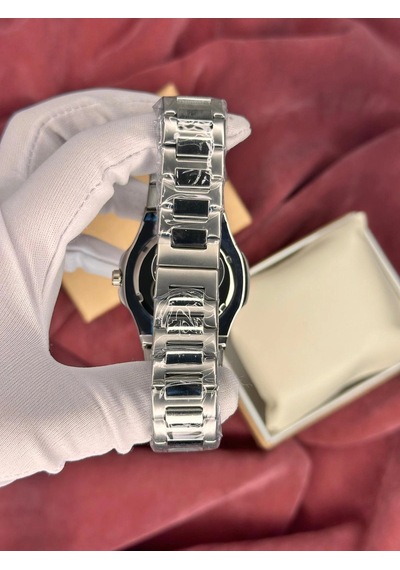 Patek Philipp Eyeşil Kadran Erkek Kol Saati Gümüş