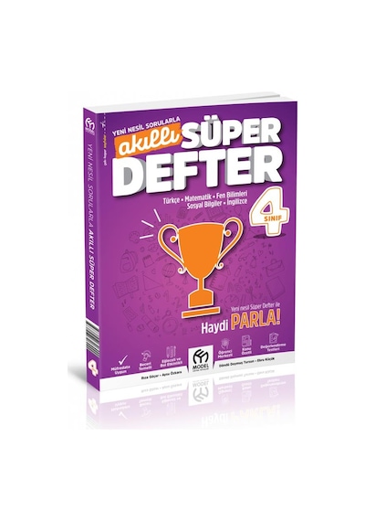 Model Eğitim Yayınları 4. Sınıf Tüm Dersler Süper Akıllı Defter Y