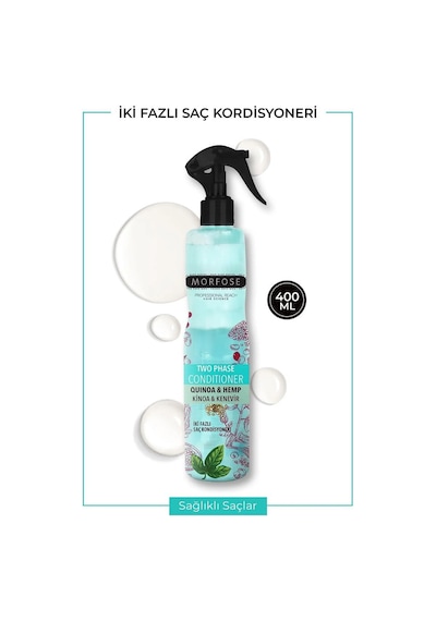 Çift Fazlı Kinoa & Kenevir Kondisyoner Fön Suyu 400 Ml - Mrfs