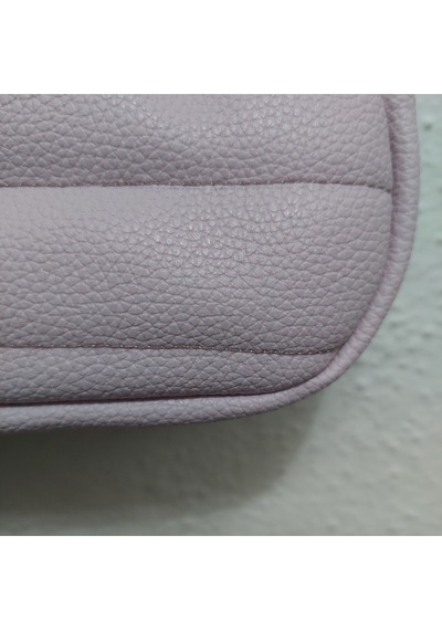 Newish Polo Portföy Stil Çift Gözlü Makyaj Ve El Çantası-dokulu Model Lila