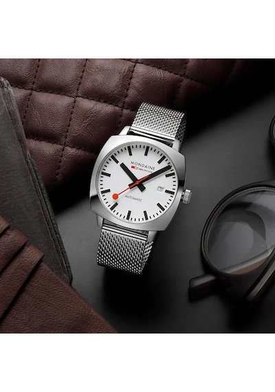 Mondaıne Grand Cushıon Msl.3961b.sm Otomatik Erkek Kol Saati Gümüş
