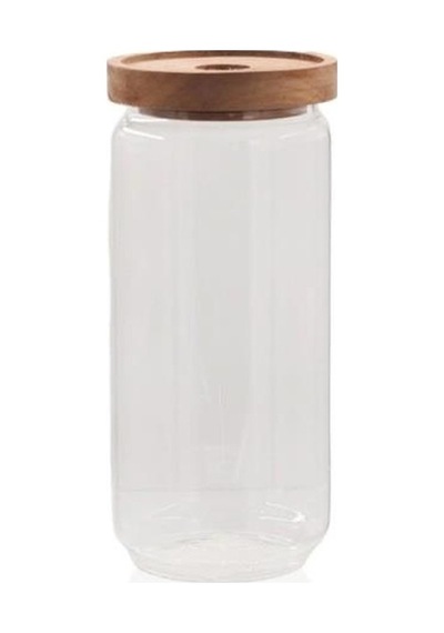 The Mia Ahşap Kapaklı 4 Lü Cam Saklama Kabı -kavanoz 1000-700-500-300 Ml