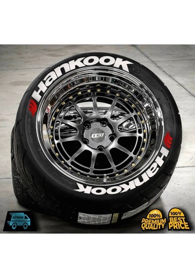 Hankook Lastik Yazısı Beyaz 2.5 Cm Motor&araçlar Için 4 Adet Yapıştırıcısız