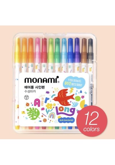 Monami Airlong Kurumayan Keçeli Kalem 12'li Paket