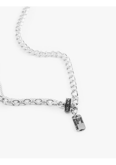 Koton Charm Detaylı Zincirli Kolye Gümüş 7wam70011aa Gümüş Rengi