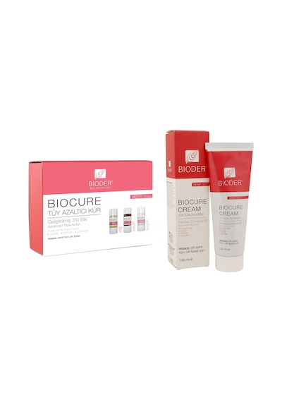 Bioder Biocure Tüy Azaltıcı Krem 130 ML + Tüy Azaltıcı Kür 10 ML x 3