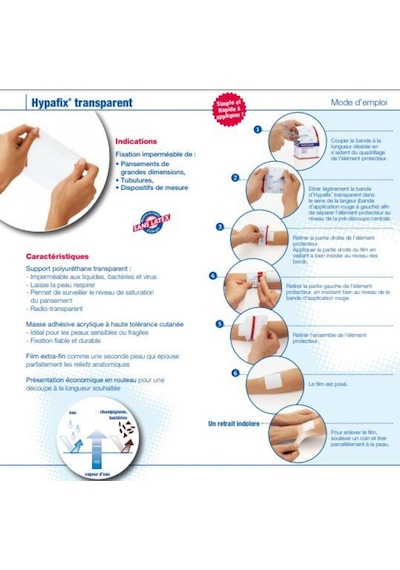 Hypafix Hipoalerjenik Şerit Flaster Sargı Tutucu Bant 10 CM x 10 M 10 Adet
