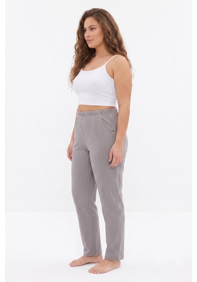 Kadın Tek Penye Pijama Alt Bgl-st05656 Vizon