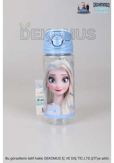 Yeni Sezon Lisanslı Frozen Elsa 500 Ml Trıtan Matara Açık Mavi Çok Renkli