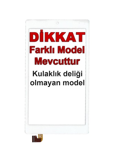Alcatel Uyumlu OneTouch Pixi 4 8063 Dokunmatik Beyaz - Versiyon 2