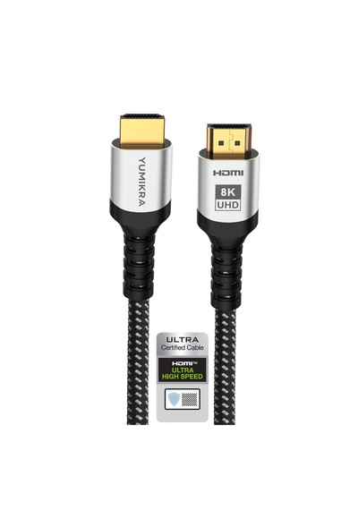 Hdmı 2.1 Kablo, 8k 60hz, 4k 240hz, 48 Gbit/s, Hdmı Sertifikalı, Alüminyum Gövde - 2 Metre