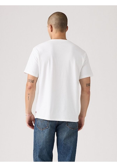 Levi's Erkek Bisiklet Yaka Beyaz T-shirt - A2082-0369 Beyaz