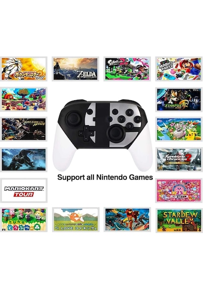 Nintendo Switch Pro Controller  Kablosuz Oyun Kolu Pc Uyumlu