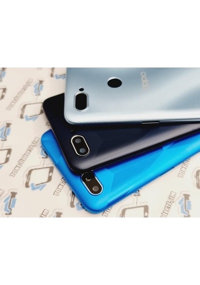 Oppo Uyumlu A12 Kasa Arka Pil Batarya Kapağı (Yan Tuşlar) (525082805)